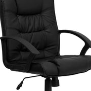Flash Furniture GO-937M-BK-LEA-GG Office Chair, 26 1/2" Wide, Black - photo 9