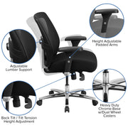 Flash Furniture GO-99-3-GG Mesh Office Chair, 32" Wide, Black - photo 4