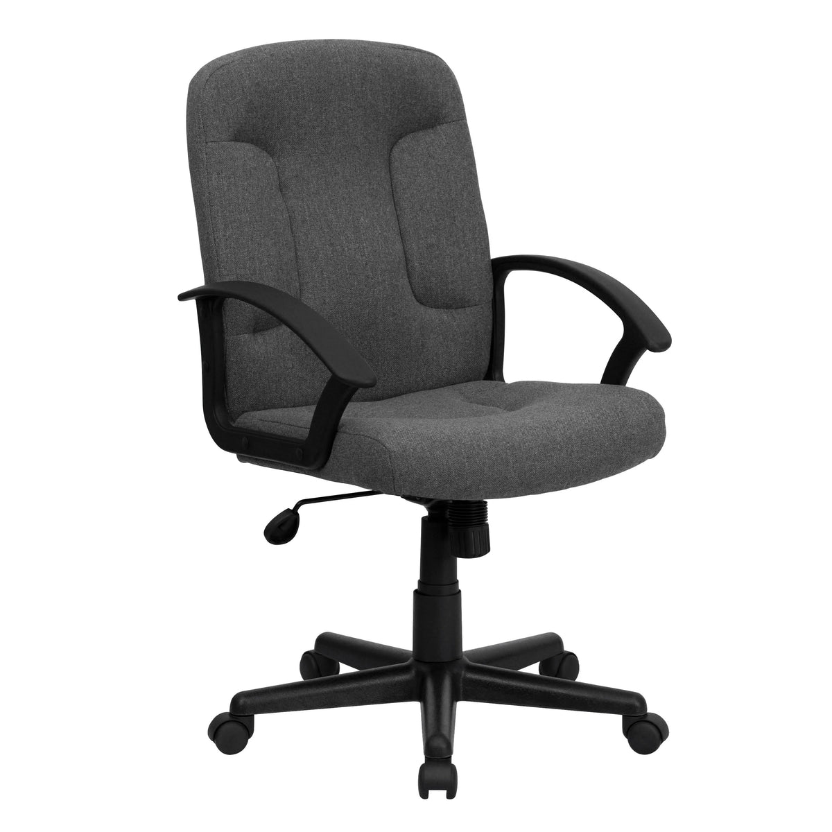 Flash Furniture GO-ST-6 Fabric Office Chair, 26 1/2" Wide - Gray