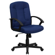 Flash Furniture GO-ST-6 Fabric Office Chair, 26 1/2" Wide - Blue