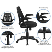 Flash Furniture GO-WY-82-GG Office Chair, 25 1/4" Wide, Black - photo 3