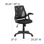Flash Furniture GO-WY-82-GG Office Chair, 25 1/4" Wide, Black - photo 4
