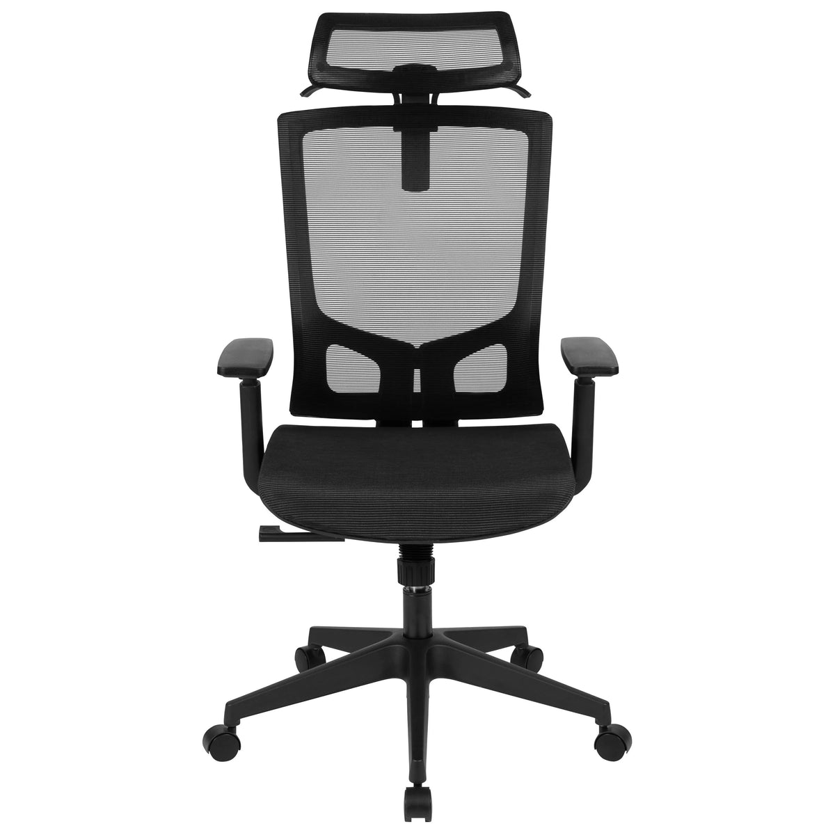 Flash Furniture H-2809-1KY-BK-GG Layla Office Chair, 27" Wide, Black - photo 7