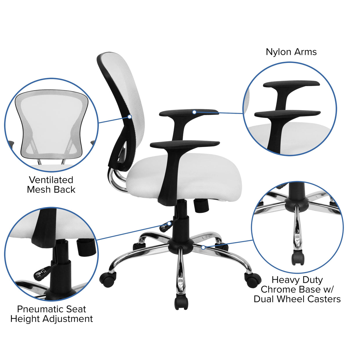 Flash Furniture H-8369F Office Chair, 25 1/4" Wide - photo 3