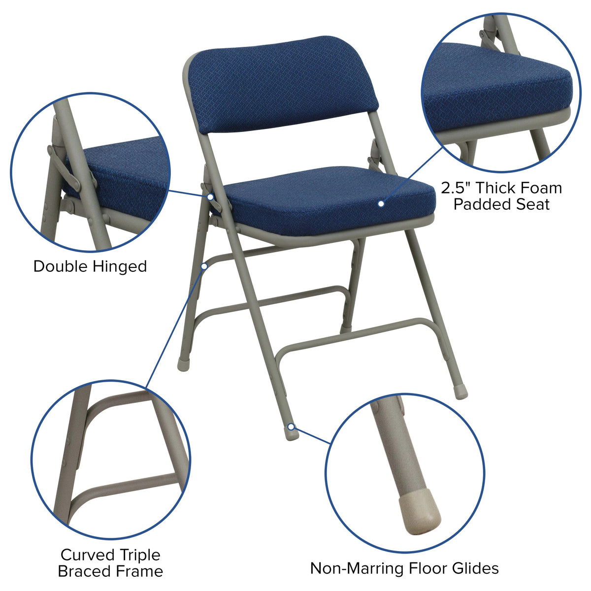 Flash Furniture HA-MC320AF Folding Chair, 18 1/2" Wide - photo 3