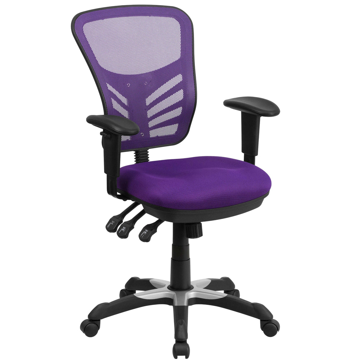 Flash Furniture HL-0001 Mesh Office Chair, 25 3/4" Wide - Purple
