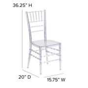 Flash Furniture Chair, Clear - photo 4