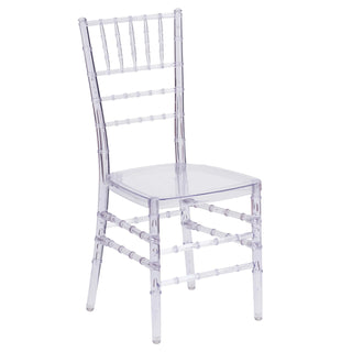Flash Furniture Chair, Clear - 1,100 lb.