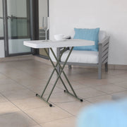 Flash Furniture DAD-YCZ-76X-GW-GG Folding Table, 19 1/2" x 30 1/4", White - photo 6