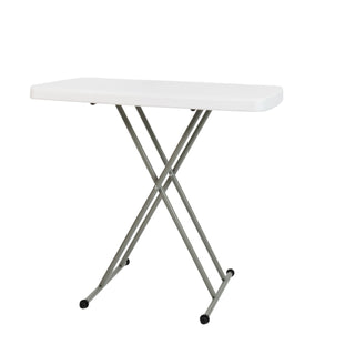 Flash Furniture DAD-YCZ-76X-GW-GG Folding Table, 19 1/2" x 30 1/4", White - Default Title