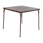 Flash Furniture JB-2 Folding Table, 33 1/2" x 33 1/2" - Brown