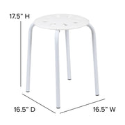 Flash Furniture LE-S1 Bailey Stool Set, 16 1/2" Wide, 5/Set - photo 9
