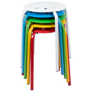 Flash Furniture LE-S1 Bailey Stool Set, 16 1/2" Wide, 5/Set - Assorted