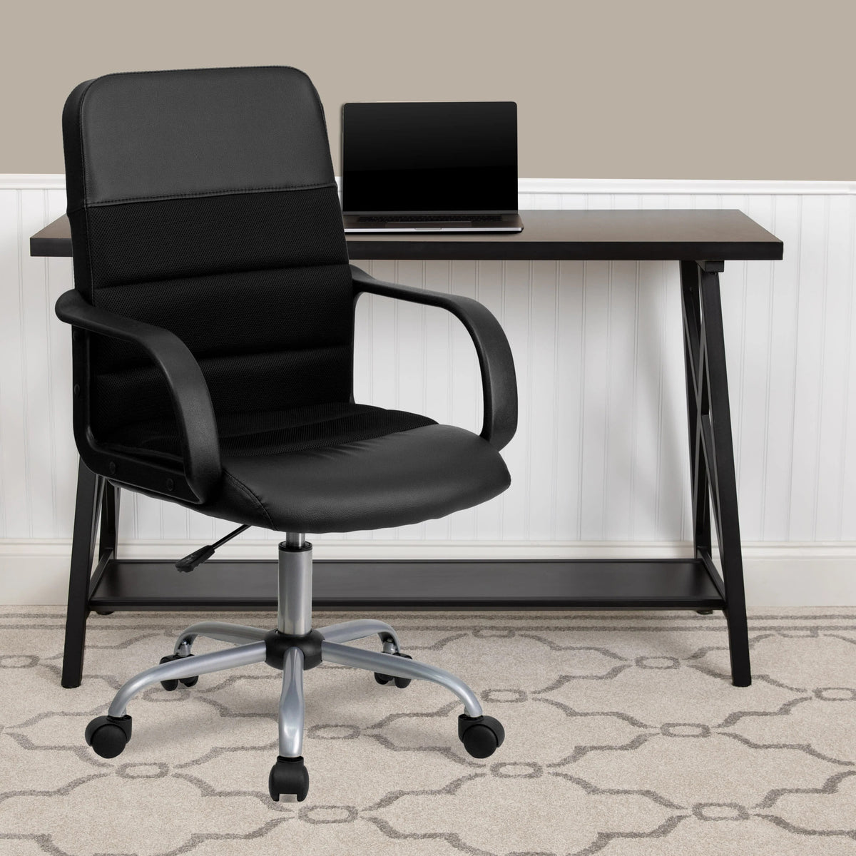 Flash Furniture LF-W-61B-2-GG Office Chair, 22 3/4" Wide, Black - photo 2