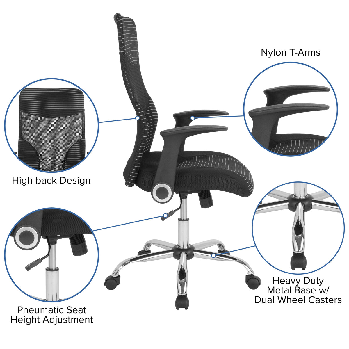 Flash Furniture LF-W-83A-GG Milford Office Chair, 25" Wide - photo 3
