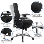 Flash Furniture LQ-2-BK-GG Office Chair, 27 3/4" Wide, Black - photo 3