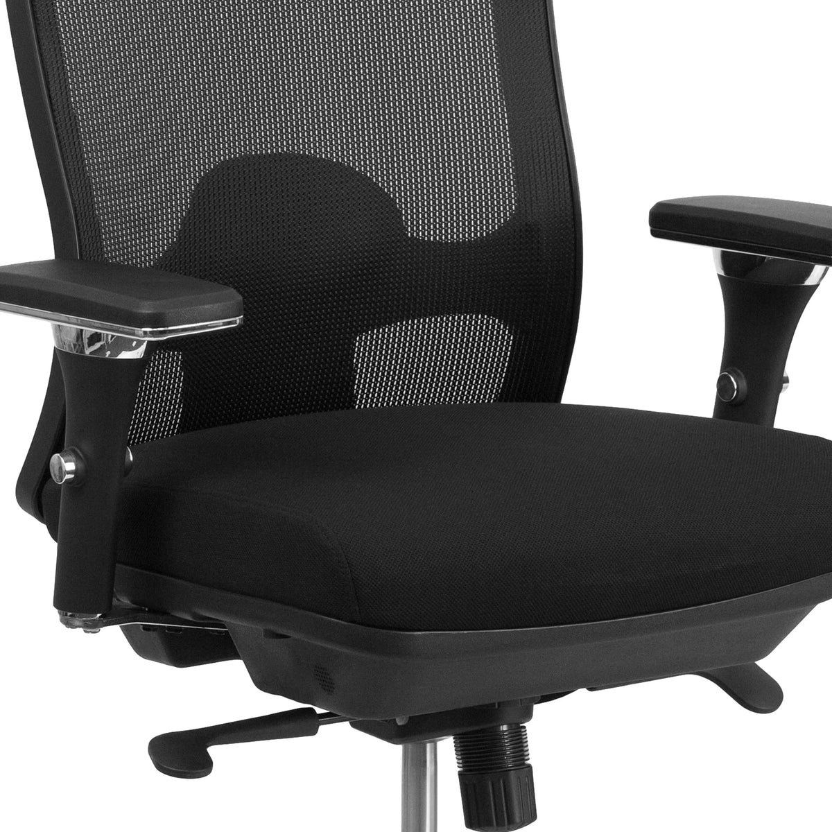Flash Furniture LQ-2-BK-GG Office Chair, 27 3/4" Wide, Black - photo 6