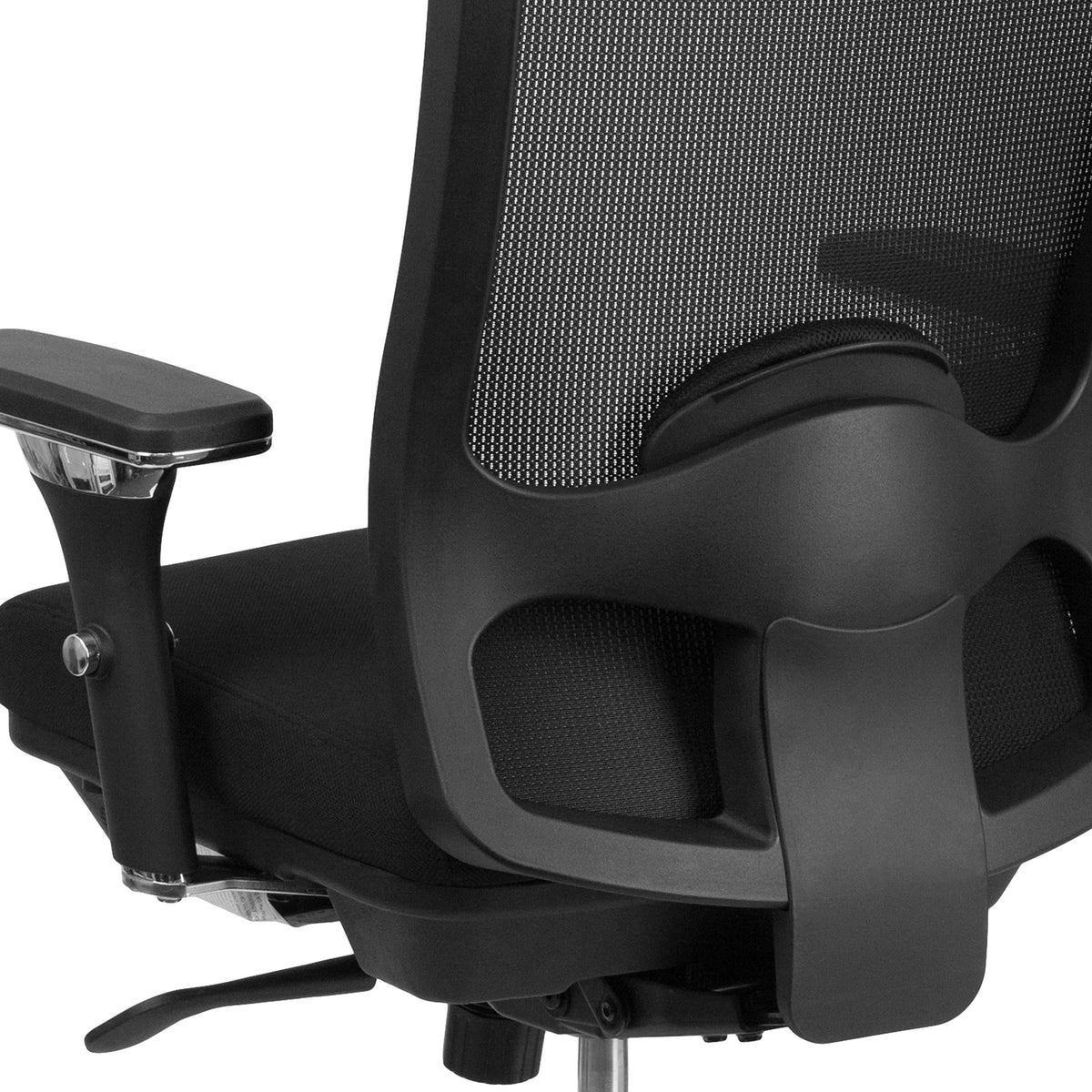 Flash Furniture LQ-2-BK-GG Office Chair, 27 3/4" Wide, Black - photo 9