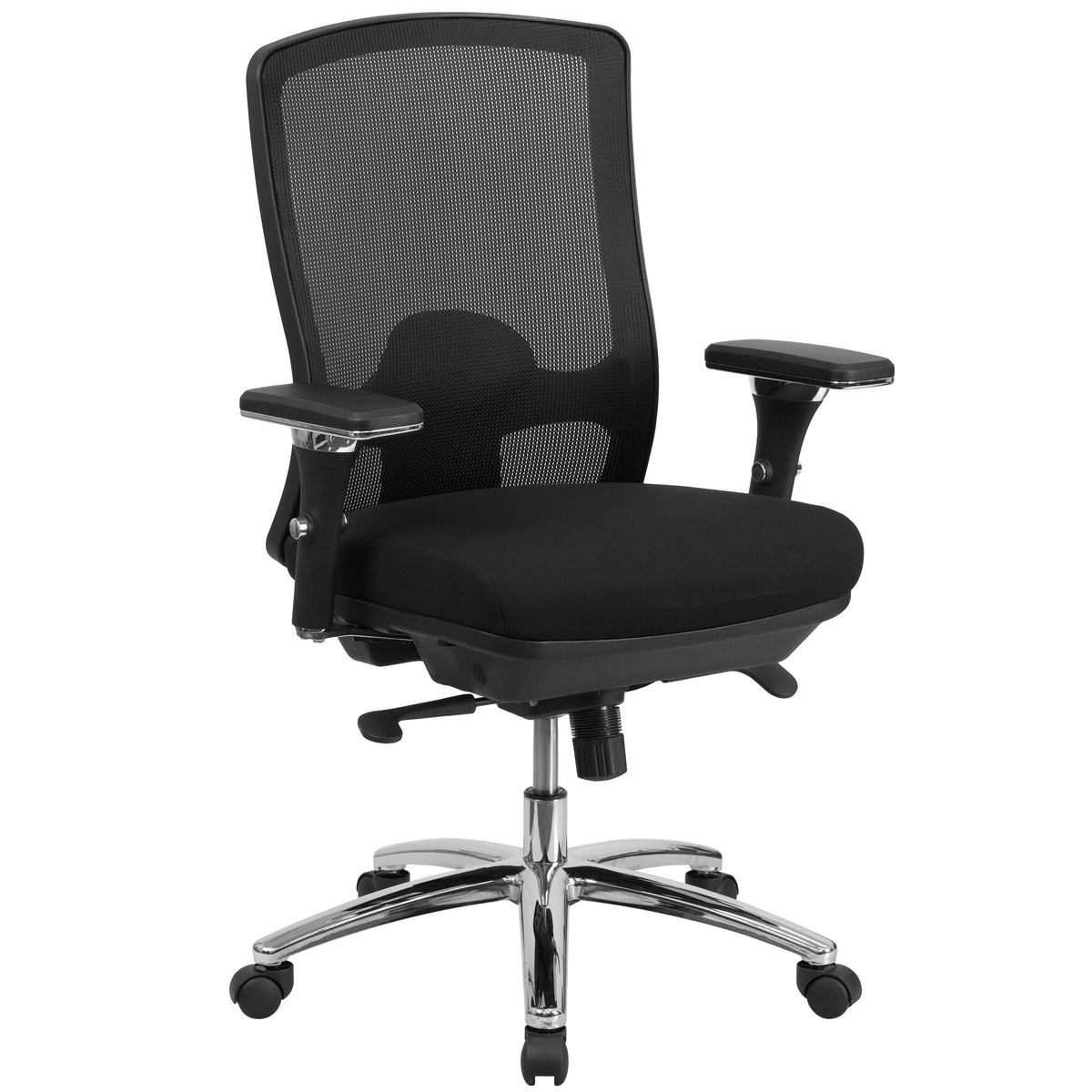 Flash Furniture LQ-2-BK-GG Office Chair, 27 3/4" Wide, Black - Default Title