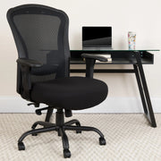 Flash Furniture LQ-3-BK-GG Office Chair, 30" Wide, Black - photo 2