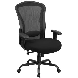 Flash Furniture LQ-3-BK-GG Office Chair, 30" Wide, Black - Default Title
