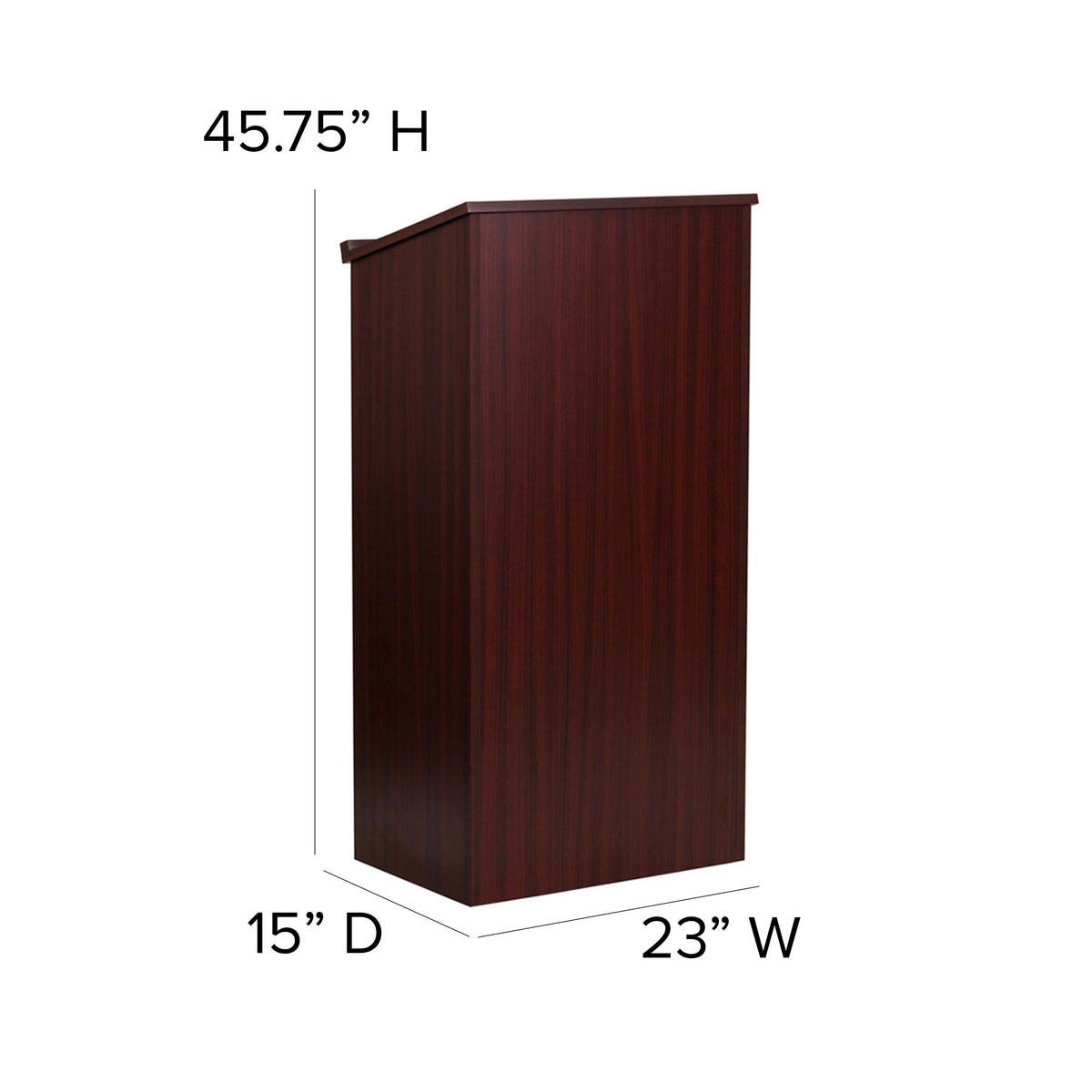 Flash Furniture MT-M8830-LECT Laminate Floor Lectern, 23" Wide - photo 6