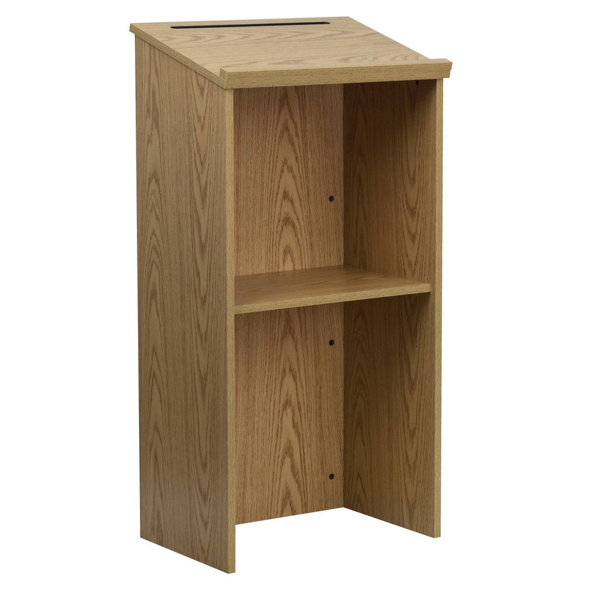 Flash Furniture MT-M8830-LECT Laminate Floor Lectern, 23" Wide - Beige
