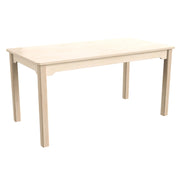 Flash Furniture Bright Beginnings Wood Activity Table, 23 1/2" x 47 1/4", Brown - 21 1/4"