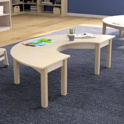 Flash Furniture Bright Beginnings Wood Activity Table, 29 1/2" x 59", Brown - photo 2