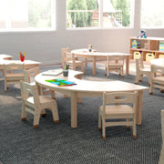 Flash Furniture Bright Beginnings Wood Activity Table, 29 1/2" x 59", Brown - photo 5