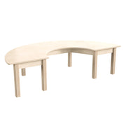 Flash Furniture Bright Beginnings Wood Activity Table, 29 1/2" x 59", Brown - 14 1/2"