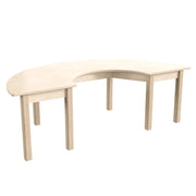 Flash Furniture Bright Beginnings Wood Activity Table, 29 1/2" x 59", Brown - 18"