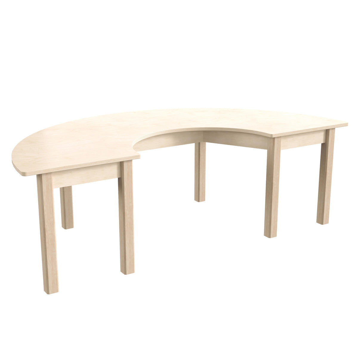 Flash Furniture Bright Beginnings Wood Activity Table, 29 1/2" x 59", Brown - 18"