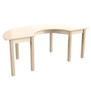 Flash Furniture Bright Beginnings Wood Activity Table, 29 1/2" x 59", Brown - 21"