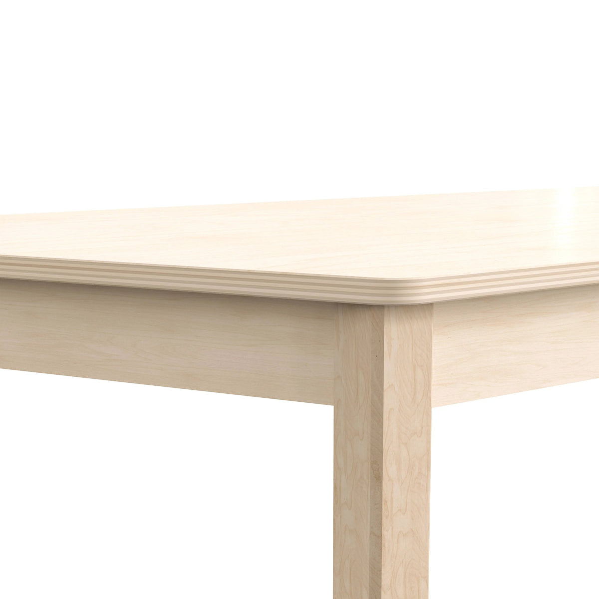 Flash Furniture Bright Beginnings Wood Activity Table, 20 3/4" x 47", Brown - photo 8