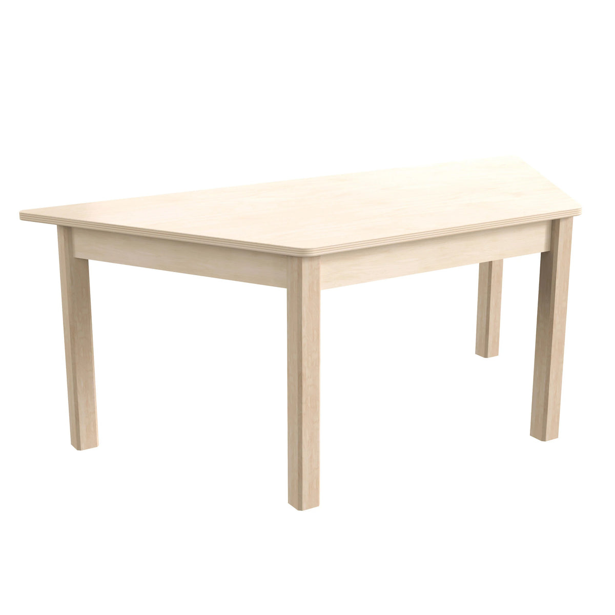 Flash Furniture Bright Beginnings Wood Activity Table, 20 3/4" x 47", Brown - 18"