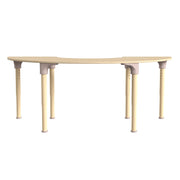 Flash Furniture MK-ME088019-GG Bright Beginnings Wood Activity Table, 29 1/2" x 59", Brown - photo 4