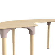 Flash Furniture MK-ME088019-GG Bright Beginnings Wood Activity Table, 29 1/2" x 59", Brown - photo 5