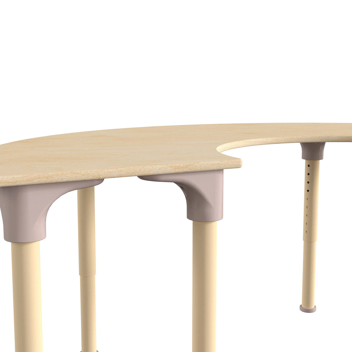 Flash Furniture MK-ME088019-GG Bright Beginnings Wood Activity Table, 29 1/2" x 59", Brown - photo 5