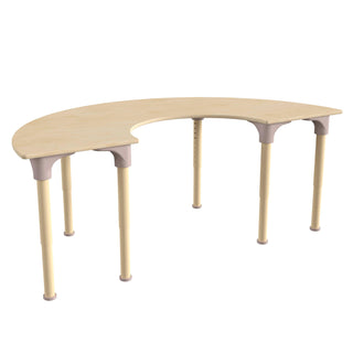 Flash Furniture MK-ME088019-GG Bright Beginnings Wood Activity Table, 29 1/2" x 59", Brown - Default Title