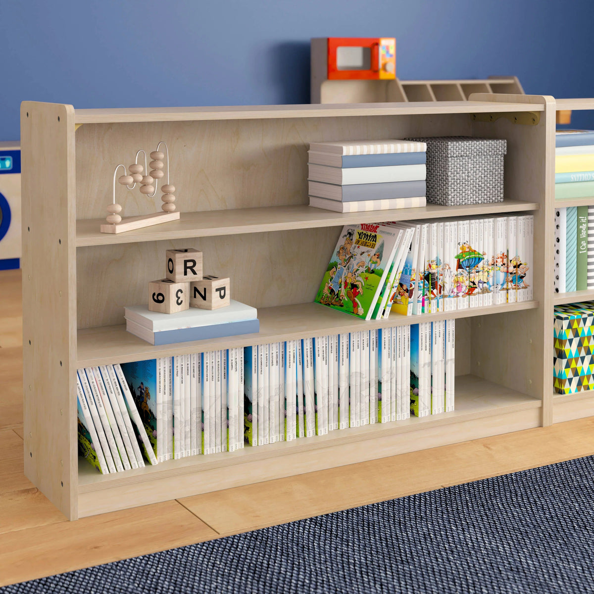 Flash Furniture MK-ME088029-GG Bright Beginnings Wood Storage Unit, 47 1/4" Wide, Beige - photo 5