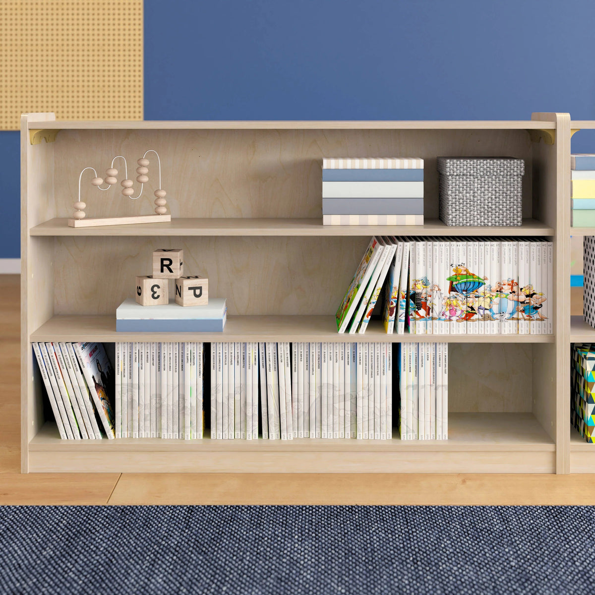Flash Furniture MK-ME088029-GG Bright Beginnings Wood Storage Unit, 47 1/4" Wide, Beige - photo 6