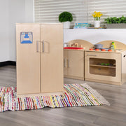 Flash Furniture MK-DP003-GG Wood Kitchen Refrigerator, 20 1/4" Wide, Beige - photo 2