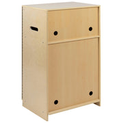 Flash Furniture MK-DP003-GG Wood Kitchen Refrigerator, 20 1/4" Wide, Beige - photo 7