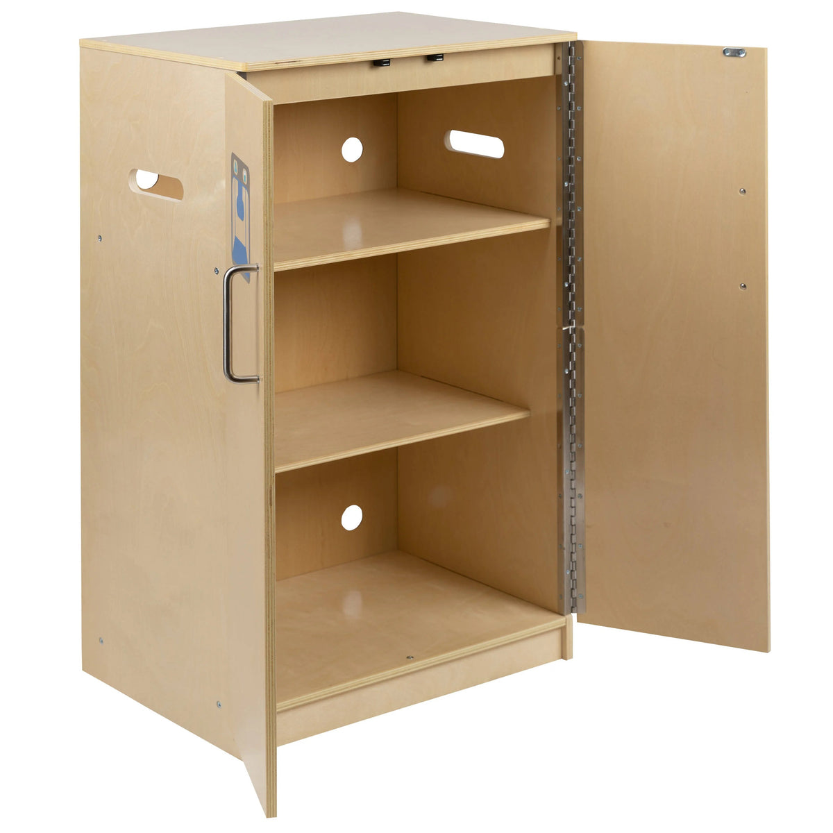 Flash Furniture MK-DP003-GG Wood Kitchen Refrigerator, 20 1/4" Wide, Beige - photo 8