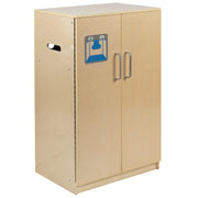 Flash Furniture MK-DP003-GG Wood Kitchen Refrigerator, 20 1/4" Wide, Beige - Default Title