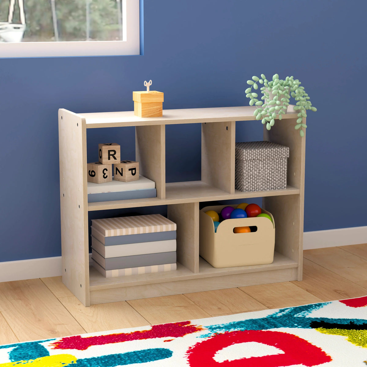 Flash Furniture MK-KE23940-GG Wood Storage Unit, 31 1/2" Wide, Beige - photo 2
