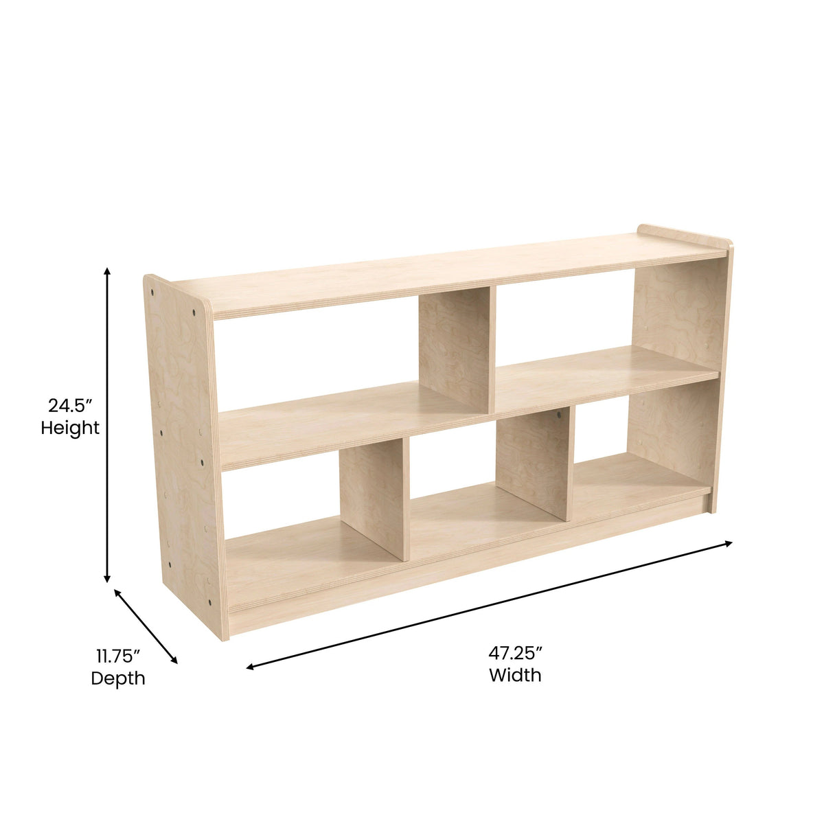 Flash Furniture MK-KE23957-GG Wood Storage Unit, 47 1/4" Wide, Beige - photo 4