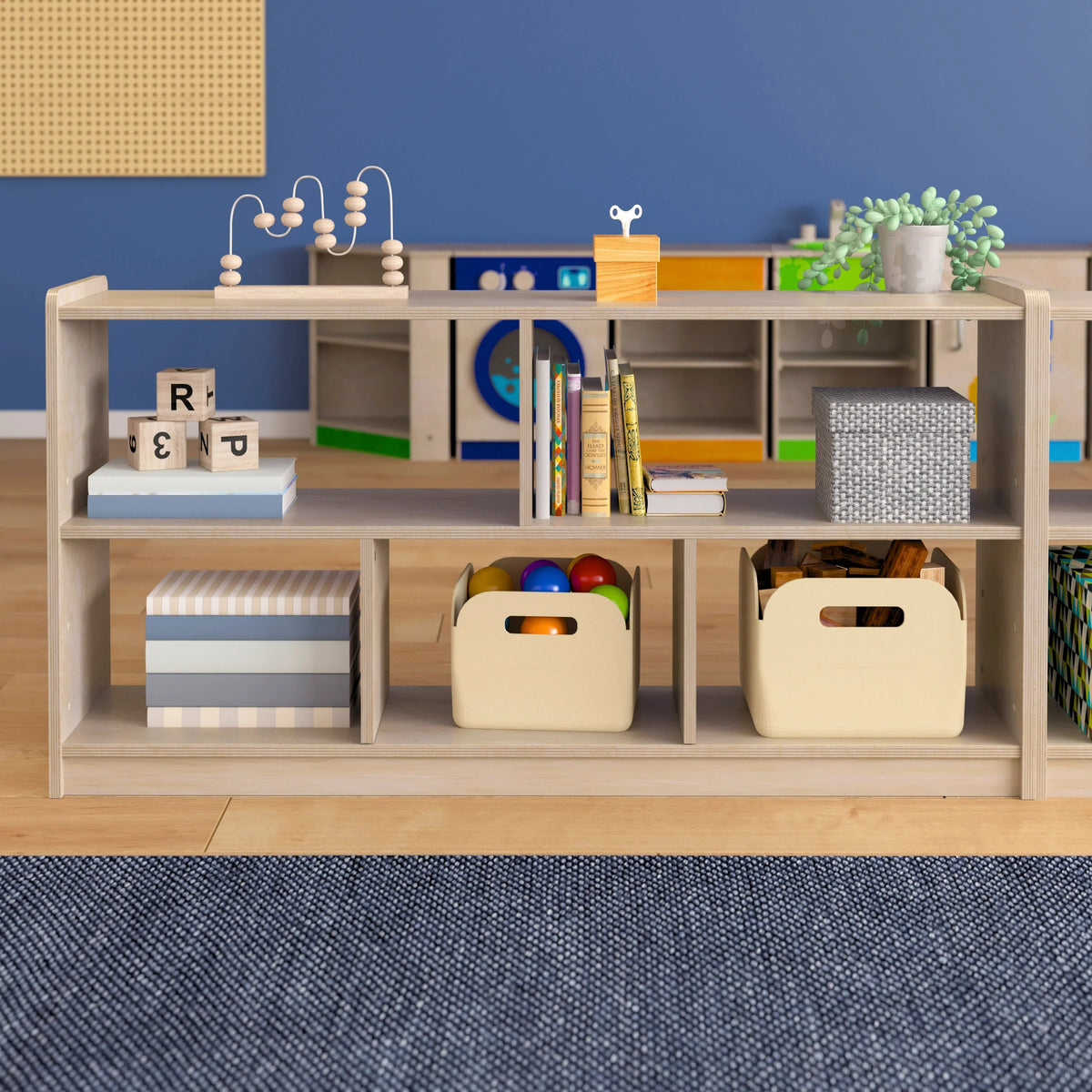 Flash Furniture MK-KE23957-GG Wood Storage Unit, 47 1/4" Wide, Beige - photo 6