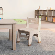 Flash Furniture Bright Beginnings Chair, 11 1/4" Wide, Beige, 2/Case - photo 2